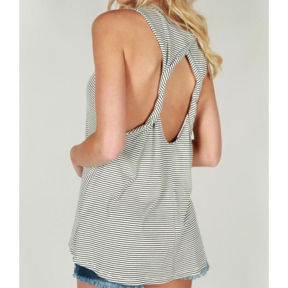 Twisted Striped Tank